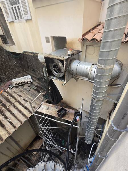 Dégraissage caisson extraction folelli